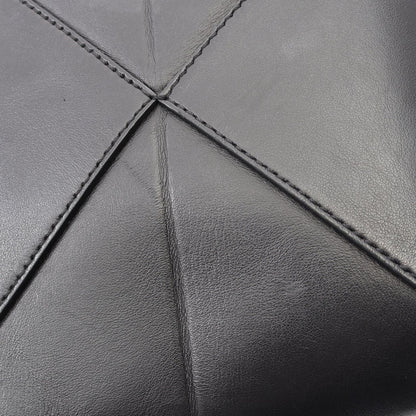 Loewe Handbag Puzzle Fold Mini 2-Way Black Leather Tote — view 6