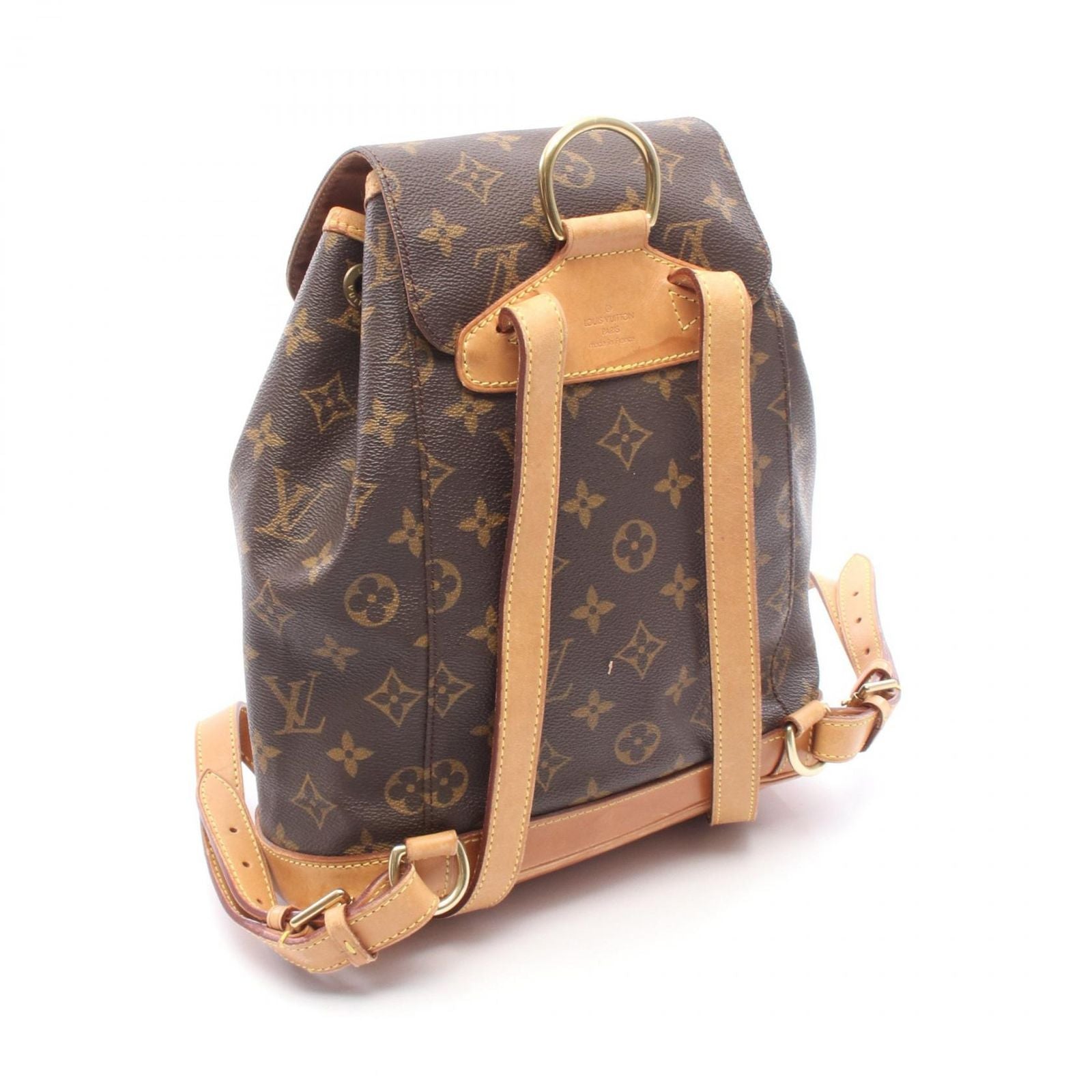 Louis Vuitton Backpack Montsouris MM Canvas Leather — view 2