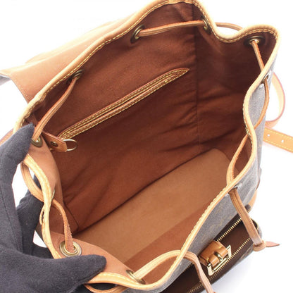 Louis Vuitton Backpack Montsouris MM Canvas Leather — view 3