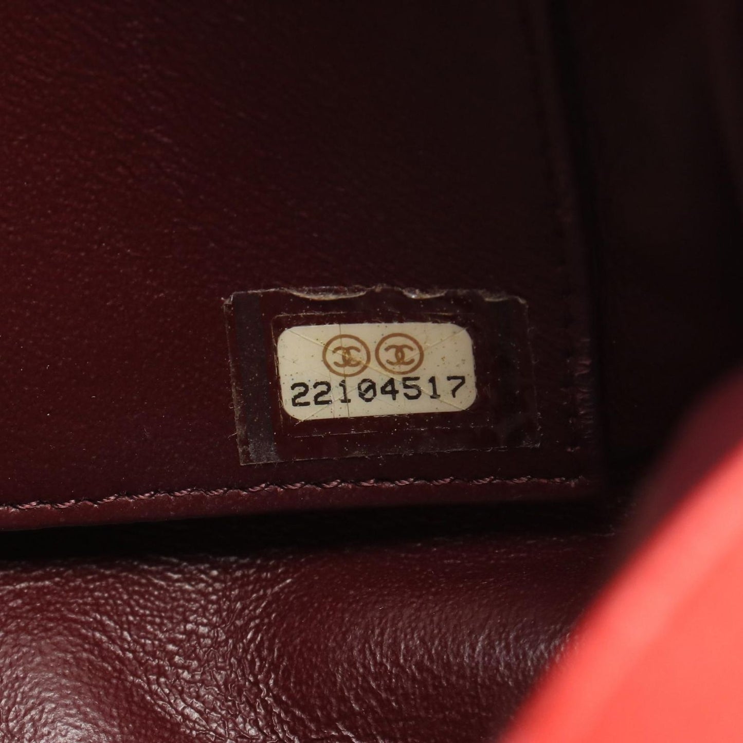 Chanel Shoulder Bag Mademoiselle Red Leather Chain — view 5