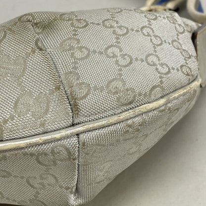 Gucci Shoulder Bag GG Canvas Gray Silver — view 6
