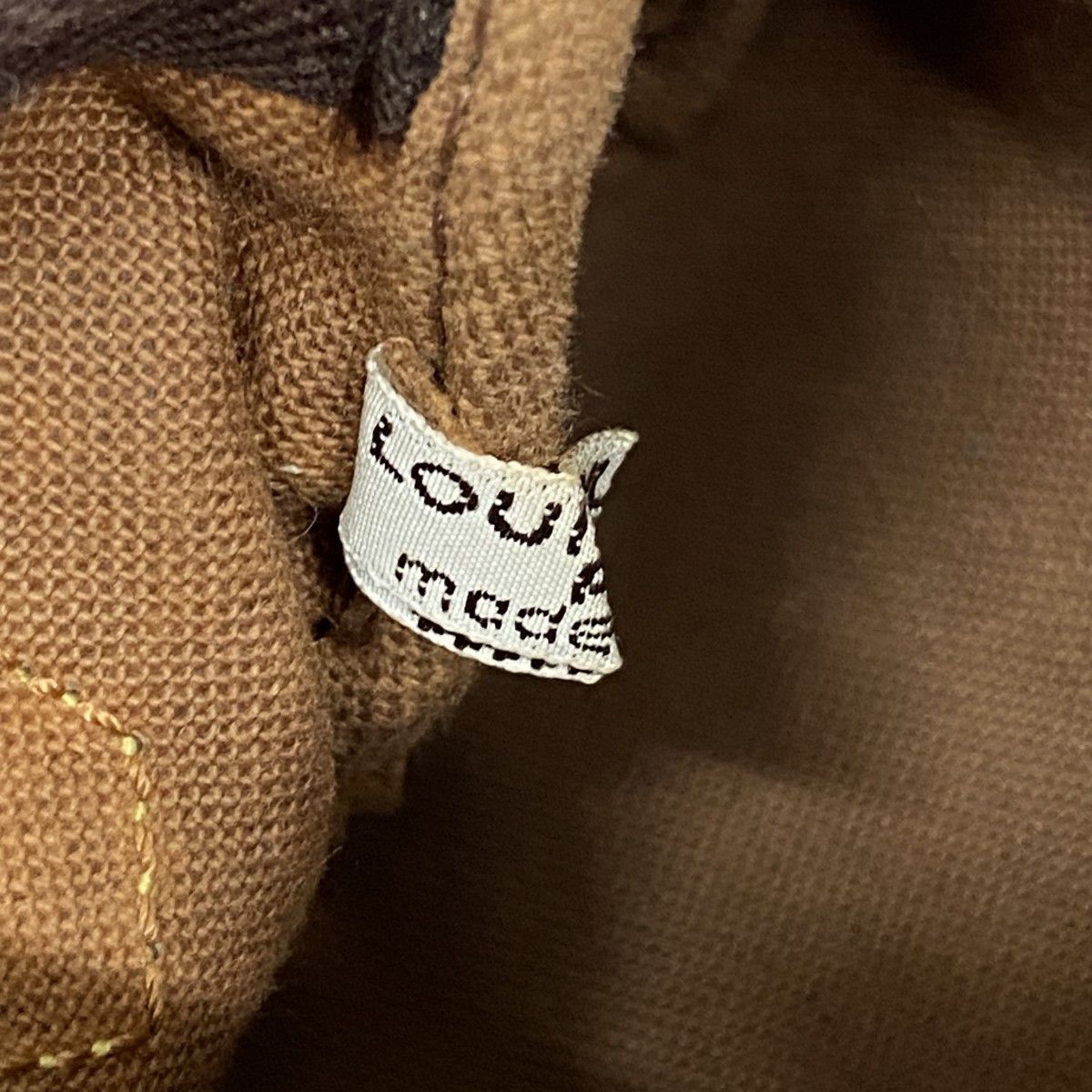 Louis Vuitton Handbag Monogram Mini Speedy Brown 2-Way Bag — view 5