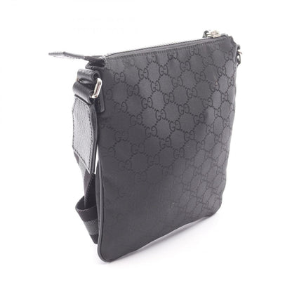 Gucci Shoulder Bag GG Pattern Black Nylon Leather — view 2