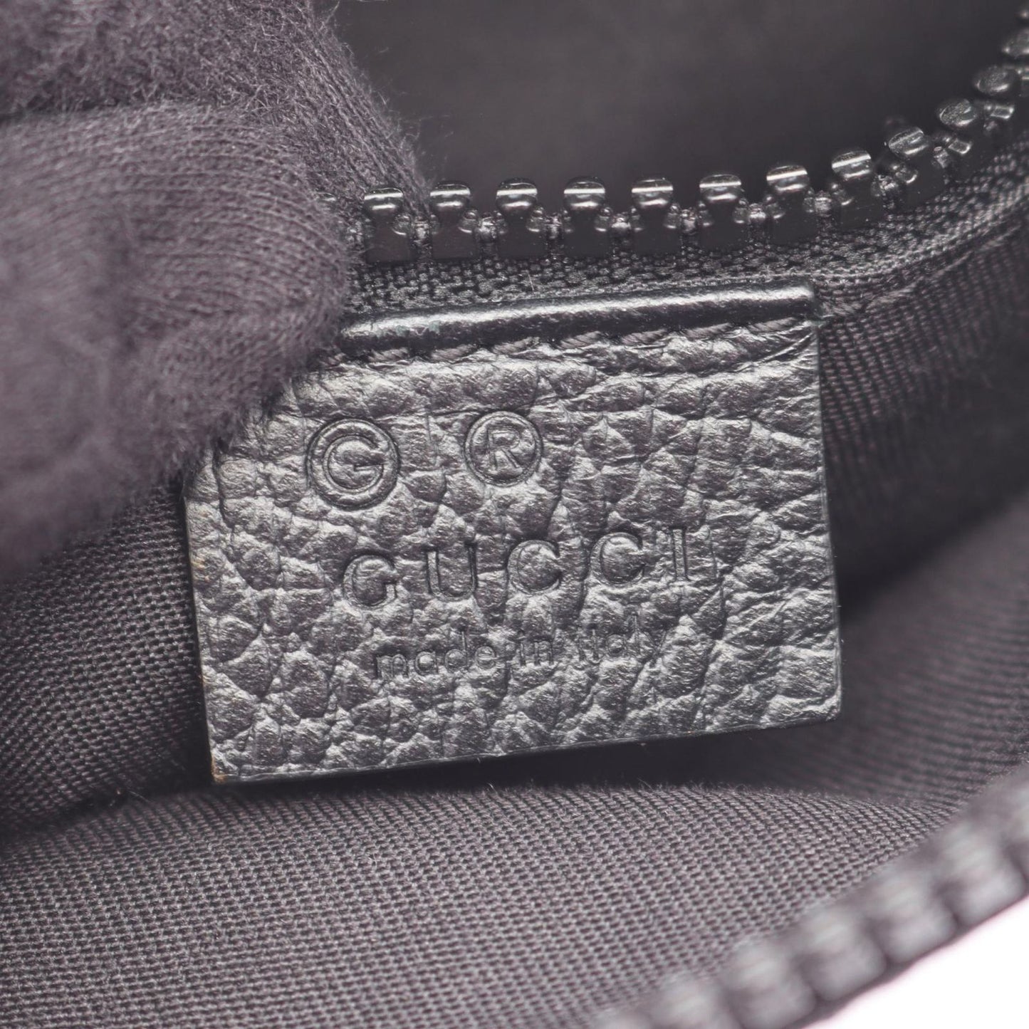 Gucci Shoulder Bag GG Pattern Black Nylon Leather — view 4