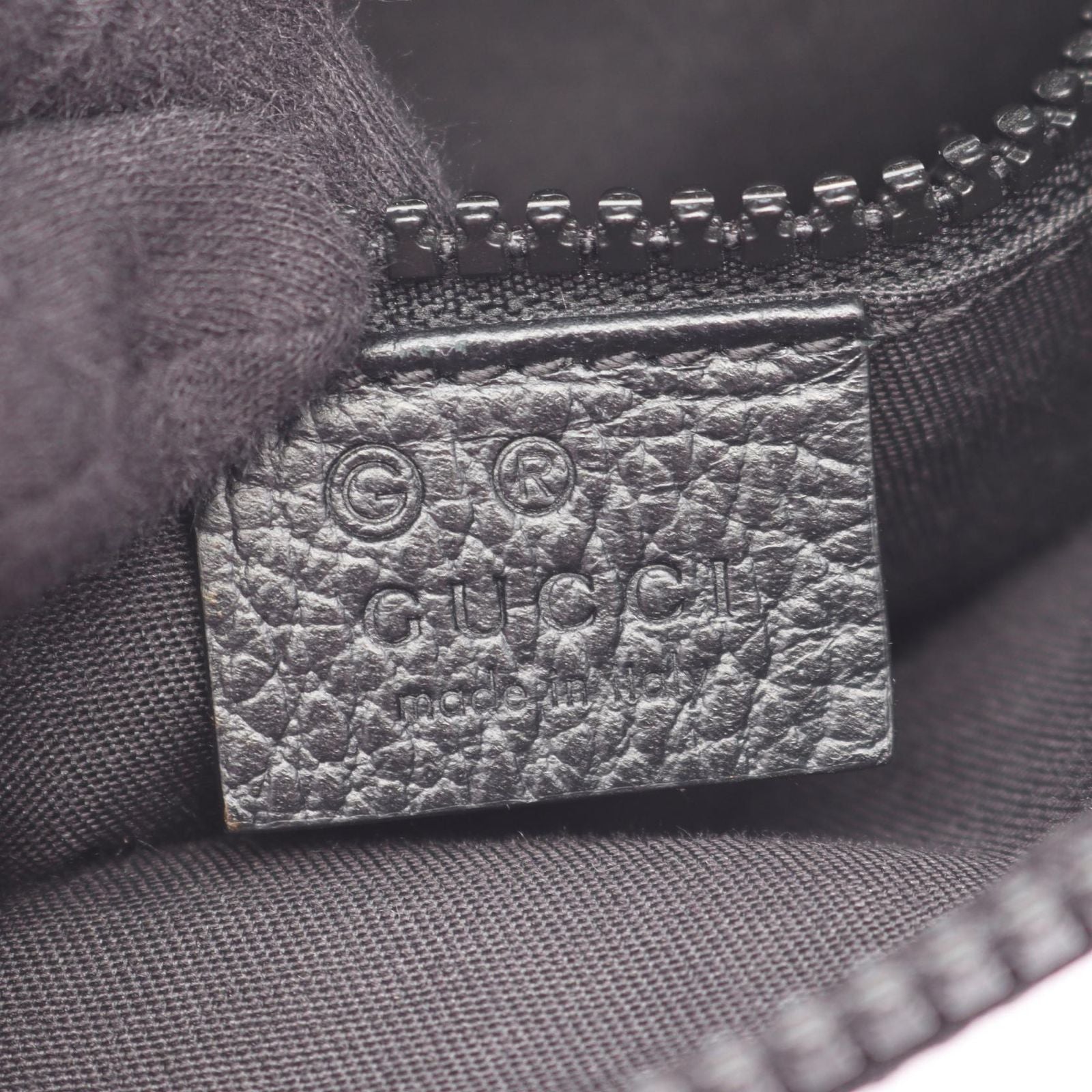 Gucci Shoulder Bag GG Pattern Black Nylon Leather — view 4