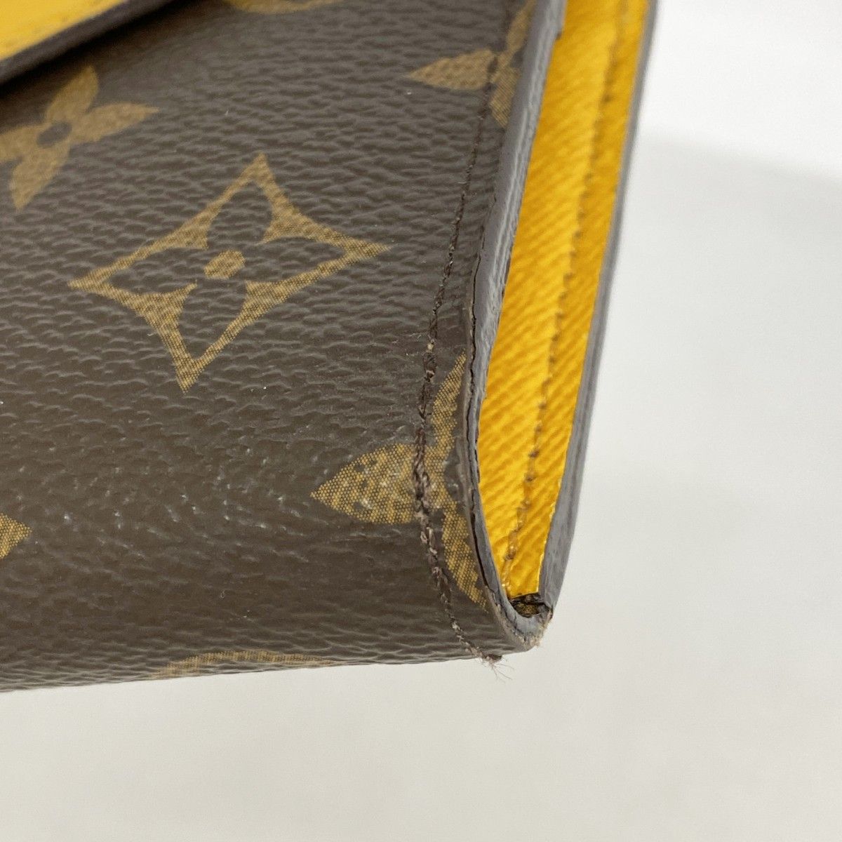 Louis Vuitton Trifold Wallet Monogram Epi Portefeuille Marie Louron Brown Citron — view 6