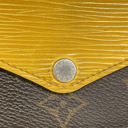 Louis Vuitton Trifold Wallet Monogram Epi Portefeuille Marie Louron Brown Citron — view 9