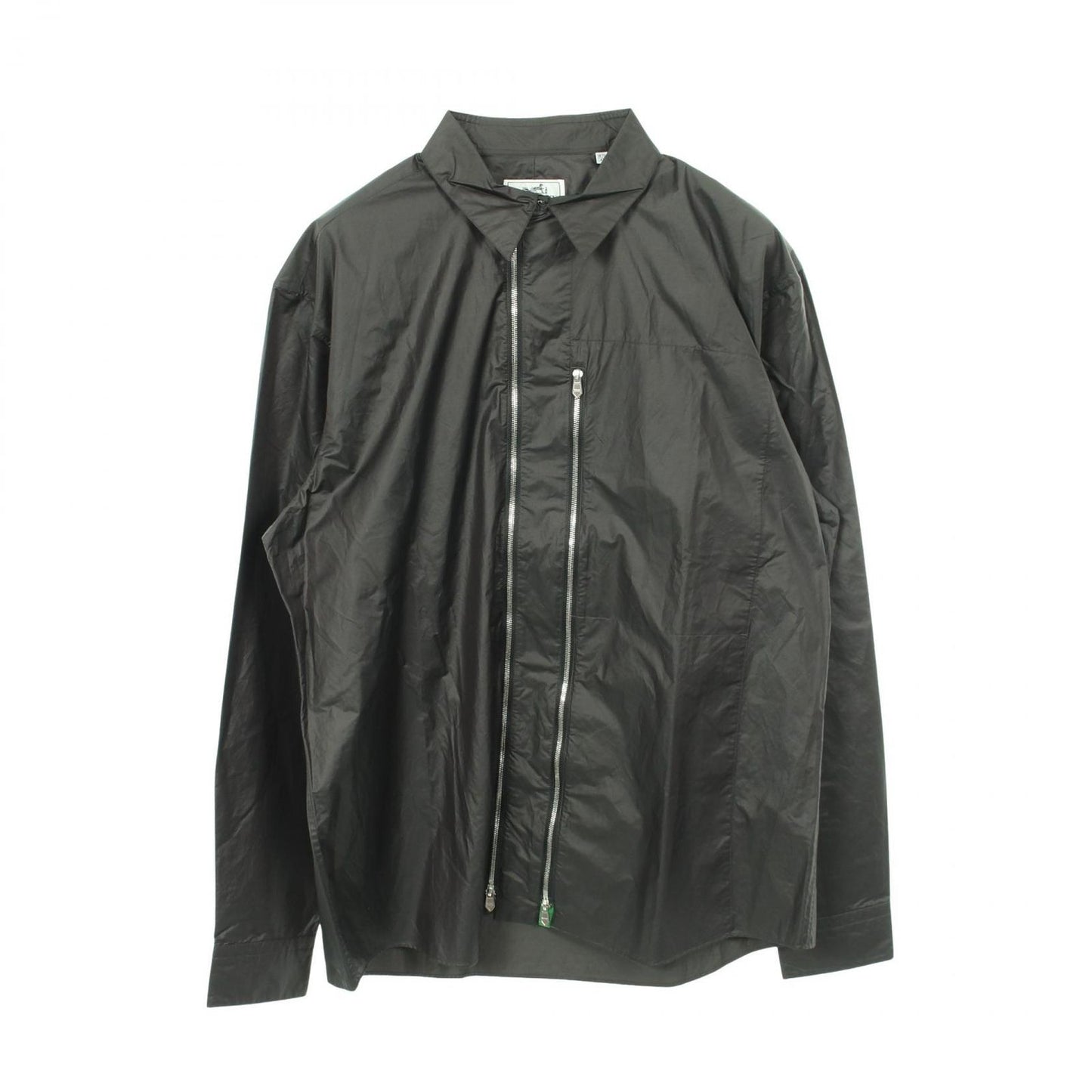 Hermes Series Button Zip Up Shirt Nylon Jacket
