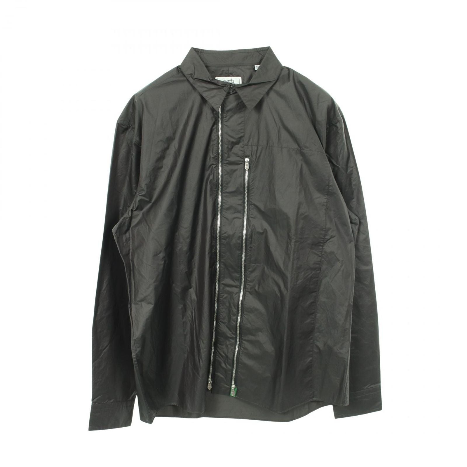 Hermes Series Button Zip Up Shirt Nylon Jacket