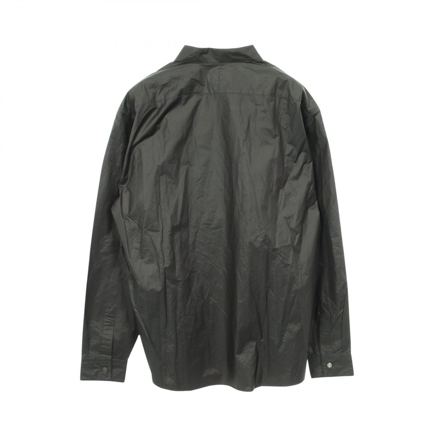 Hermes Series Button Zip Up Shirt Nylon Jacket — view 2