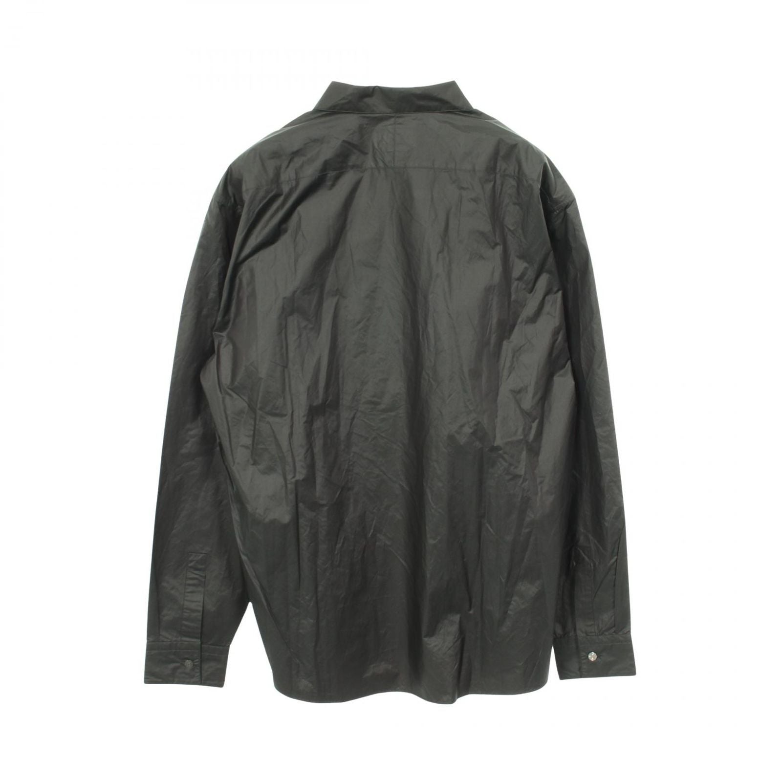 Hermes Series Button Zip Up Shirt Nylon Jacket — view 2