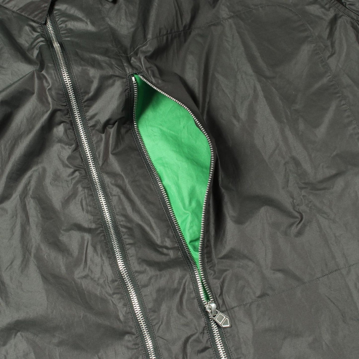 Hermes Series Button Zip Up Shirt Nylon Jacket — view 8