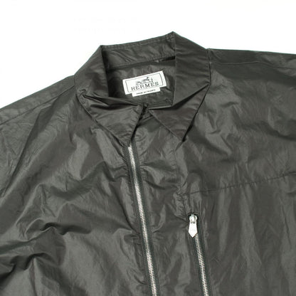 Hermes Series Button Zip Up Shirt Nylon Jacket — view 7