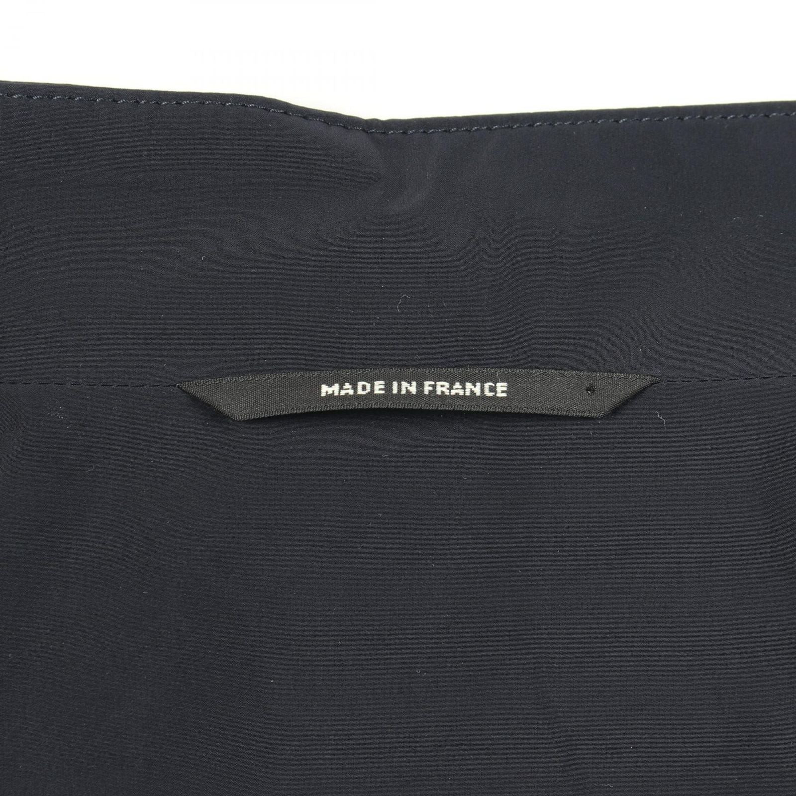 Hermes Series Button Zip Up Nylon Lambskin Jacket — view 5