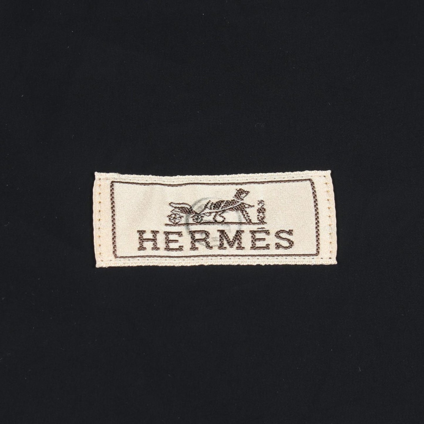 Hermes Series Button Zip Up Nylon Lambskin Jacket — view 3