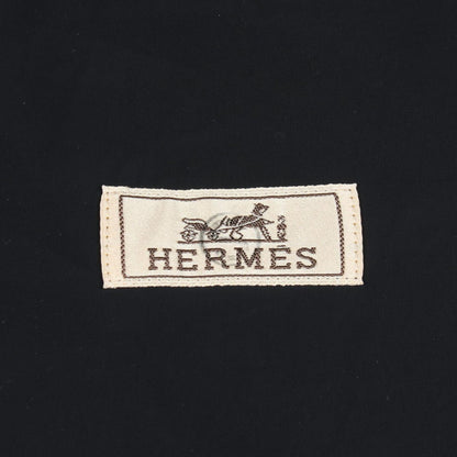 Hermes Series Button Zip Up Nylon Lambskin Jacket — view 3