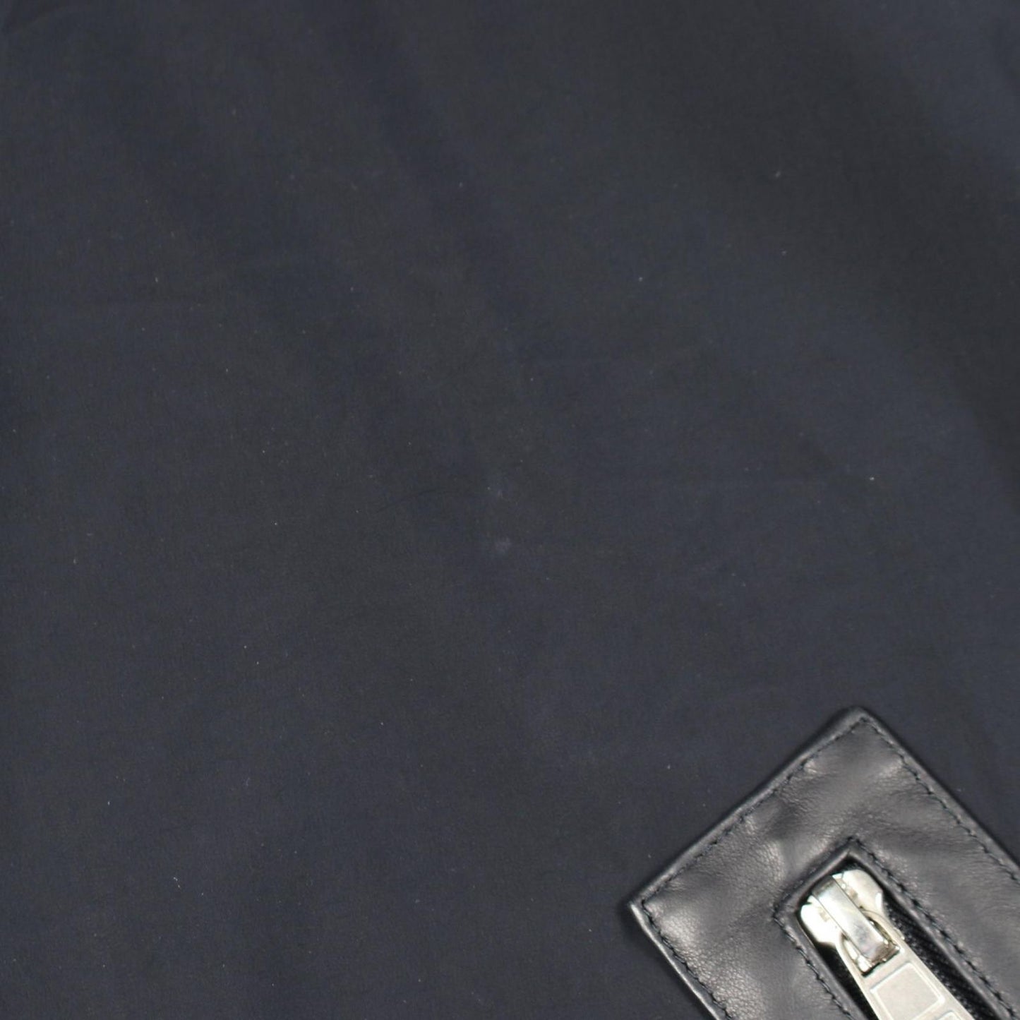 Hermes Series Button Zip Up Nylon Lambskin Jacket — view 7