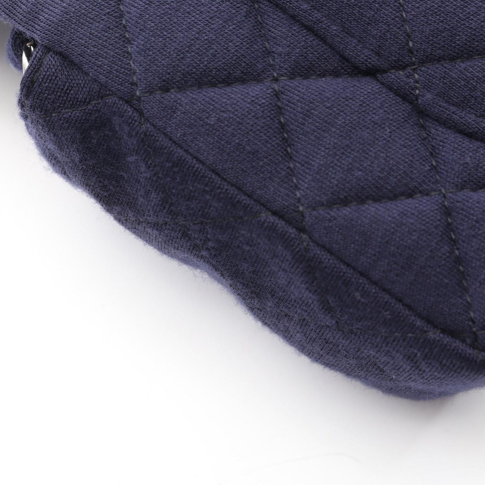 Chanel Shoulder Bag Mini Quilted 20 Navy Cotton Chain — view 6