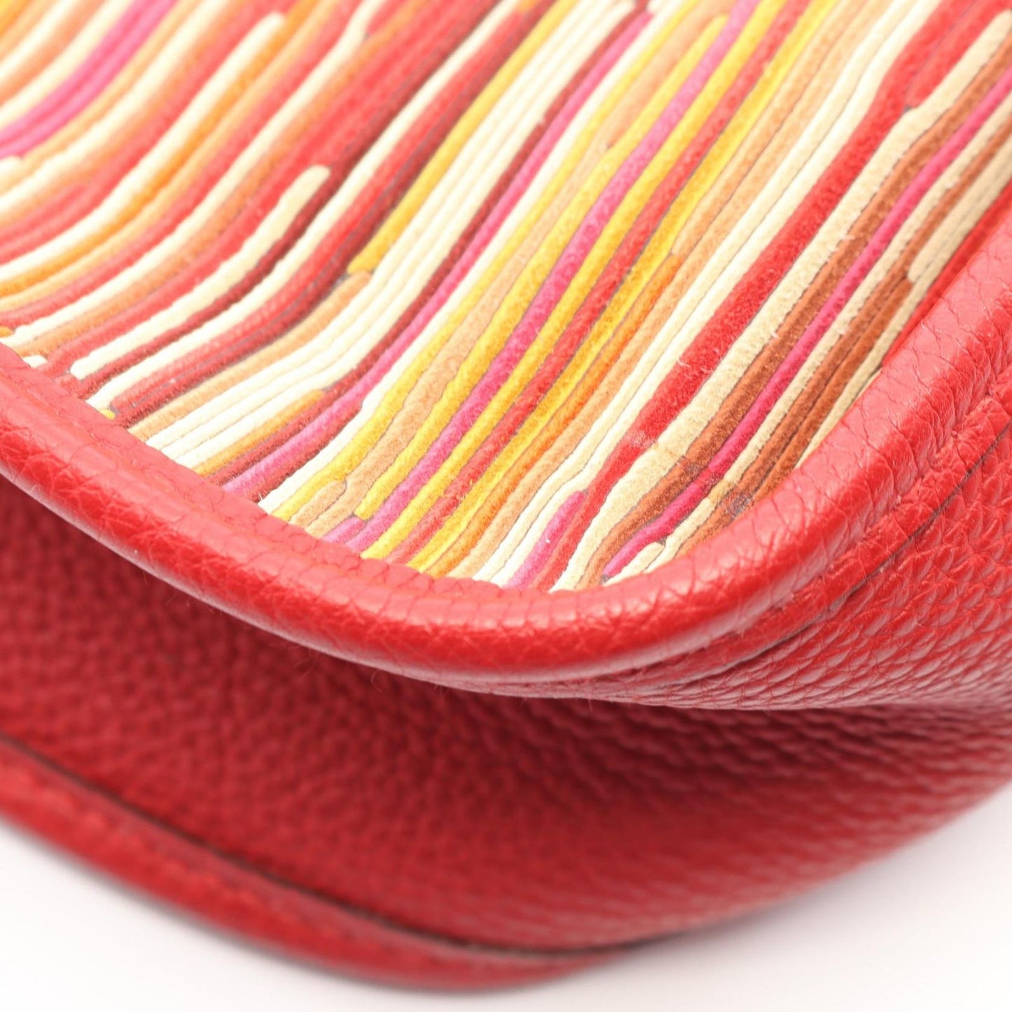 Hermes Shoulder Bag Evelyne 1 Anne PM Rouge Vif Leather — view 7