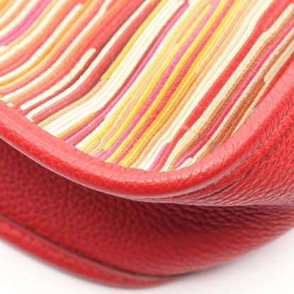 Hermes Shoulder Bag Evelyne 1 Anne PM Rouge Vif Leather — view 7