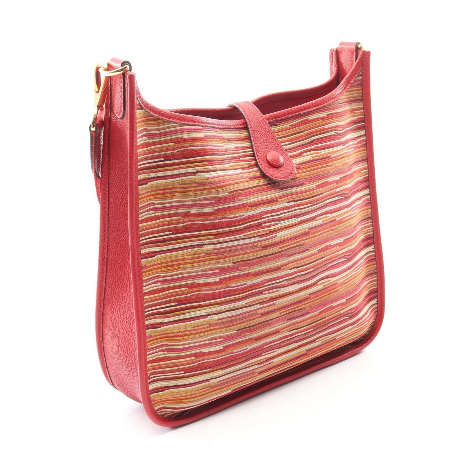 Hermes Shoulder Bag Evelyne 1 Anne PM Rouge Vif Leather — view 2
