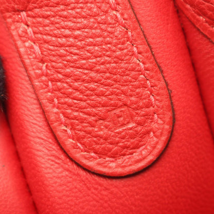 Hermes Shoulder Bag Evelyne 1 Anne PM Rouge Vif Leather — view 5