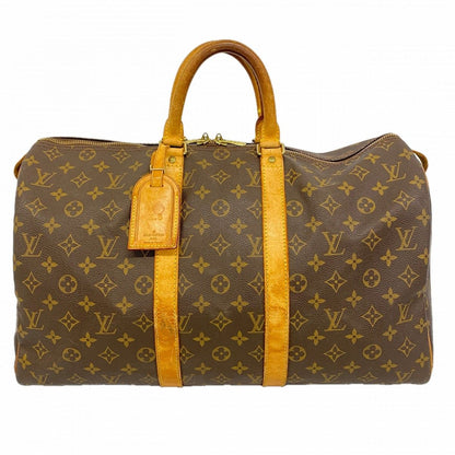Louis Vuitton Boston Bag Monogram Keepall 45 Brown