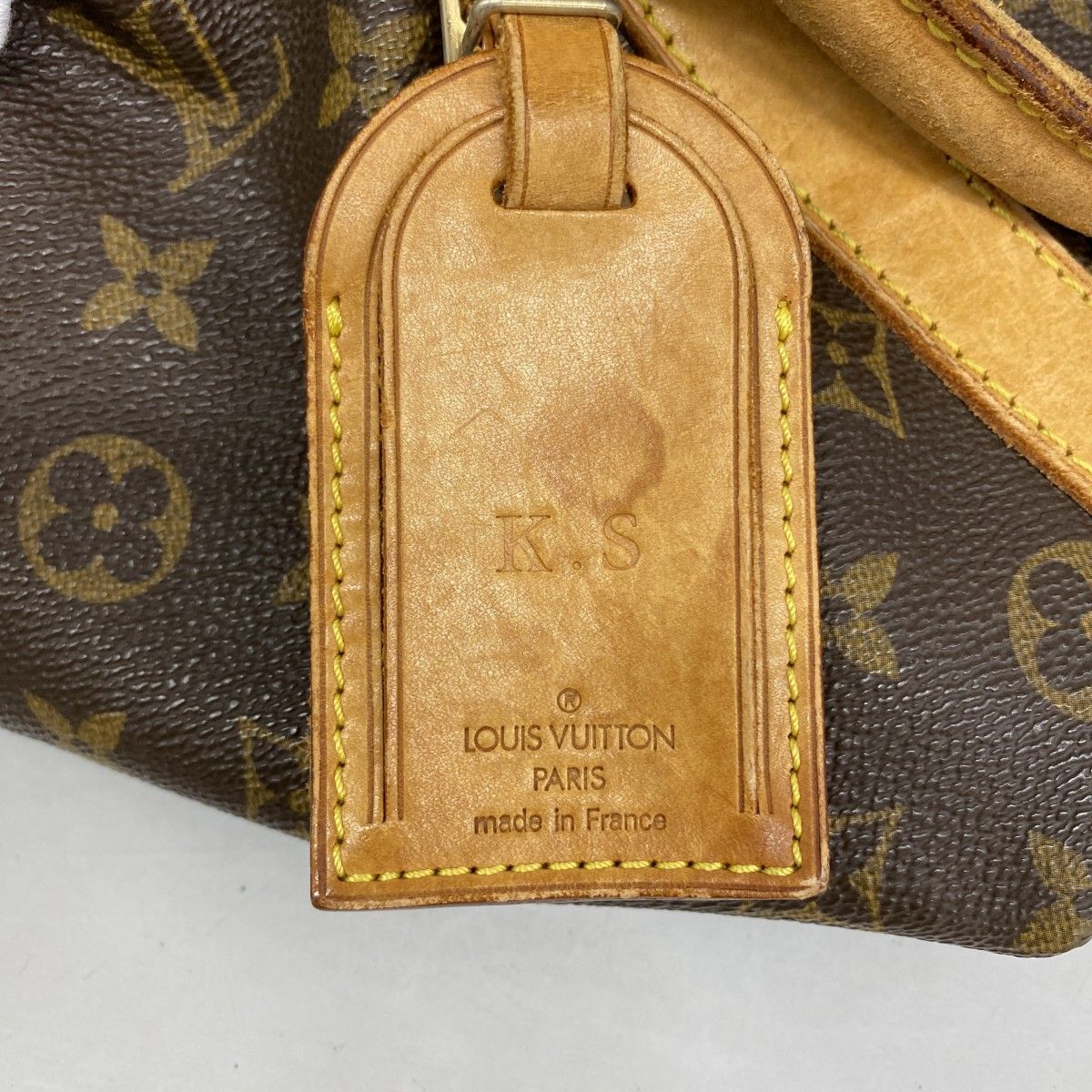 Louis Vuitton Boston Bag Monogram Keepall 45 Brown — view 6