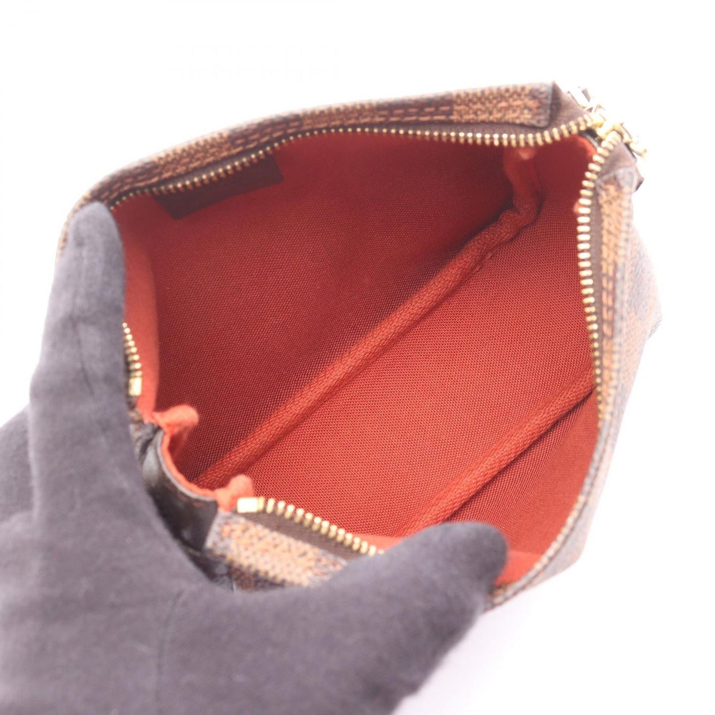 Louis Vuitton Handbag Trousse Makeup Canvas Leather — view 3
