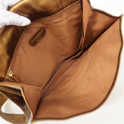 Chanel Shoulder Bag Lambskin Blanc Gold — view 4