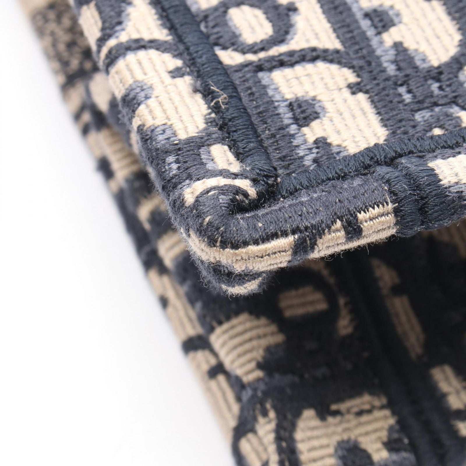 Dior Tote Book Navy Canvas — view 6