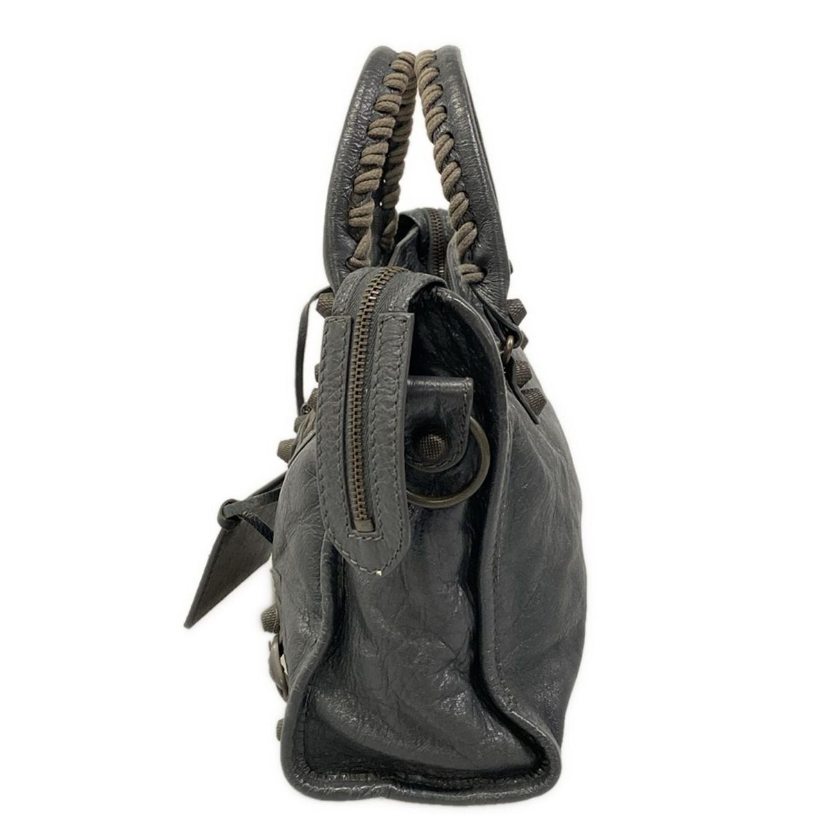 Balenciaga Handbag Giant 12 City Dark Gray Leather — view 4