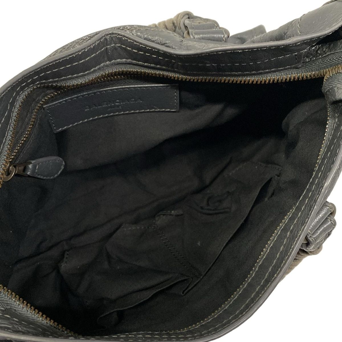 Balenciaga Handbag Giant 12 City Dark Gray Leather — view 7