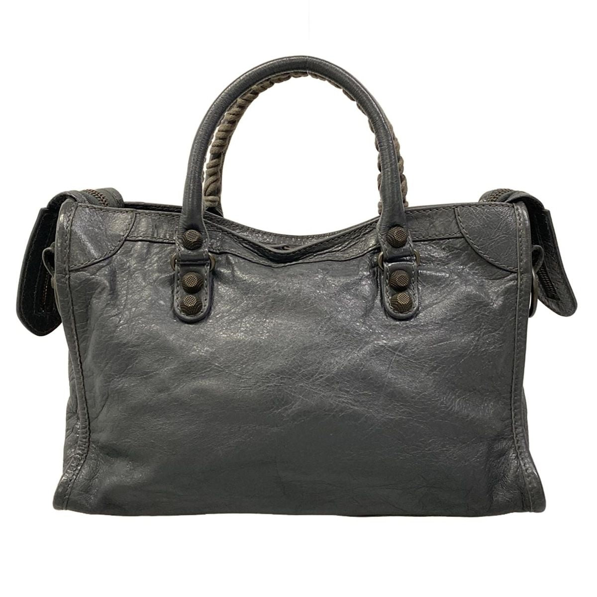 Balenciaga Handbag Giant 12 City Dark Gray Leather — view 3