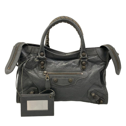 Balenciaga Handbag Giant 12 City Dark Gray Leather