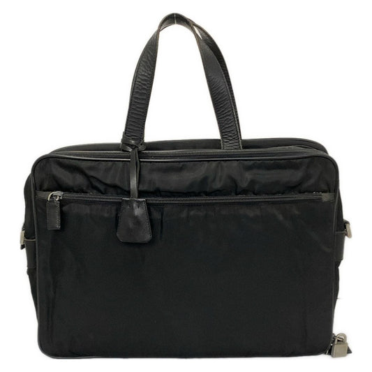 Prada Business Bag Black No Lock Leather