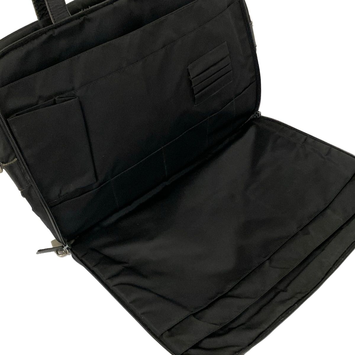Prada Business Bag Black No Lock Leather — view 8
