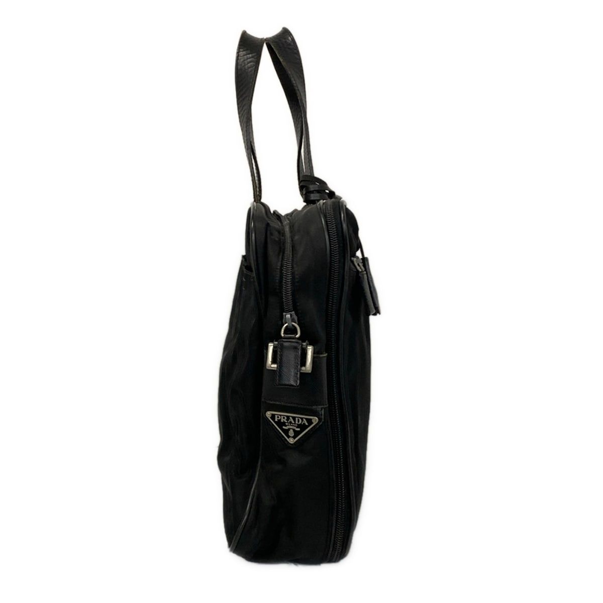 Prada Business Bag Black No Lock Leather — view 4