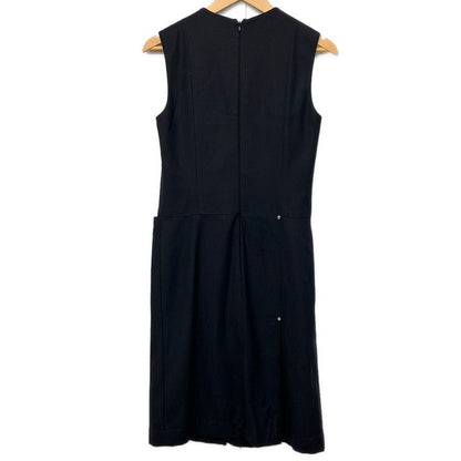 Hermes Dress 38 M Dark Navy Crew Neck Sleeveless Long Series — view 2