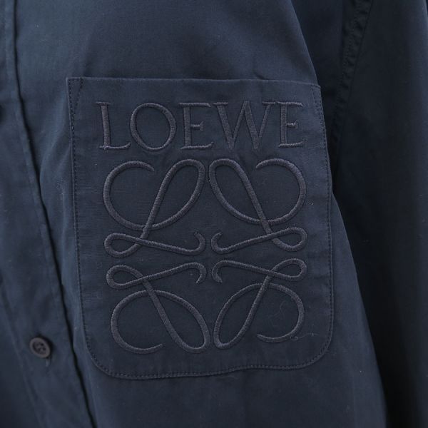 Loewe Anagram Shirt Navy — view 4
