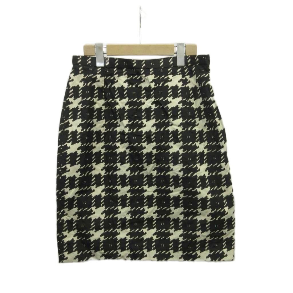 Max Mara Weekend Line Set Top Skirt 42 Black White Short Sleeve Knee Length RN — view 5