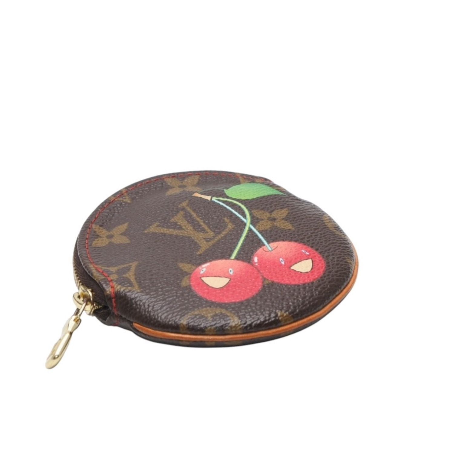 Louis Vuitton Porte Monnaie Rond Coin Purse Monogram Cherry Takashi Murakami — view 3