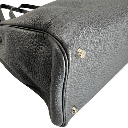 Hermes Handbag Cabana Tote Taurillon Gray Silver — view 6