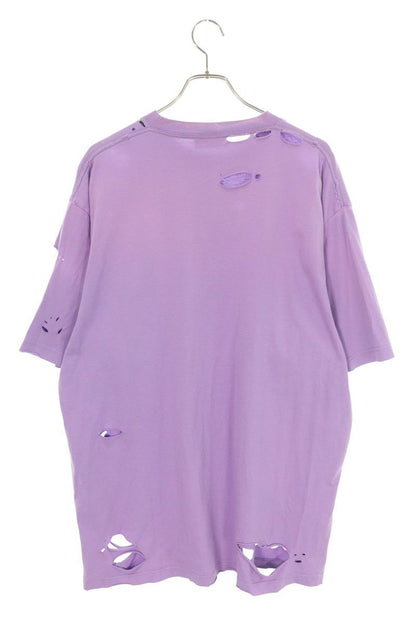 Balenciaga Destroyed Logo Print T-Shirt Xxs