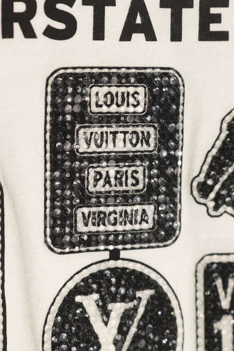 Louis Vuitton Fg1 Embellished Crew Neck T-Shirt — view 2