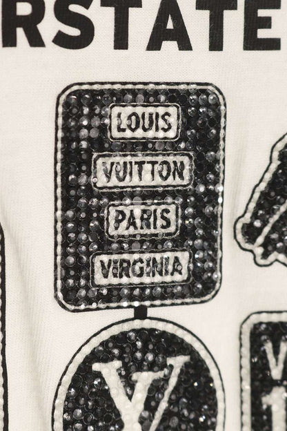 Louis Vuitton Fg1 Embellished Crew Neck T-Shirt — view 2