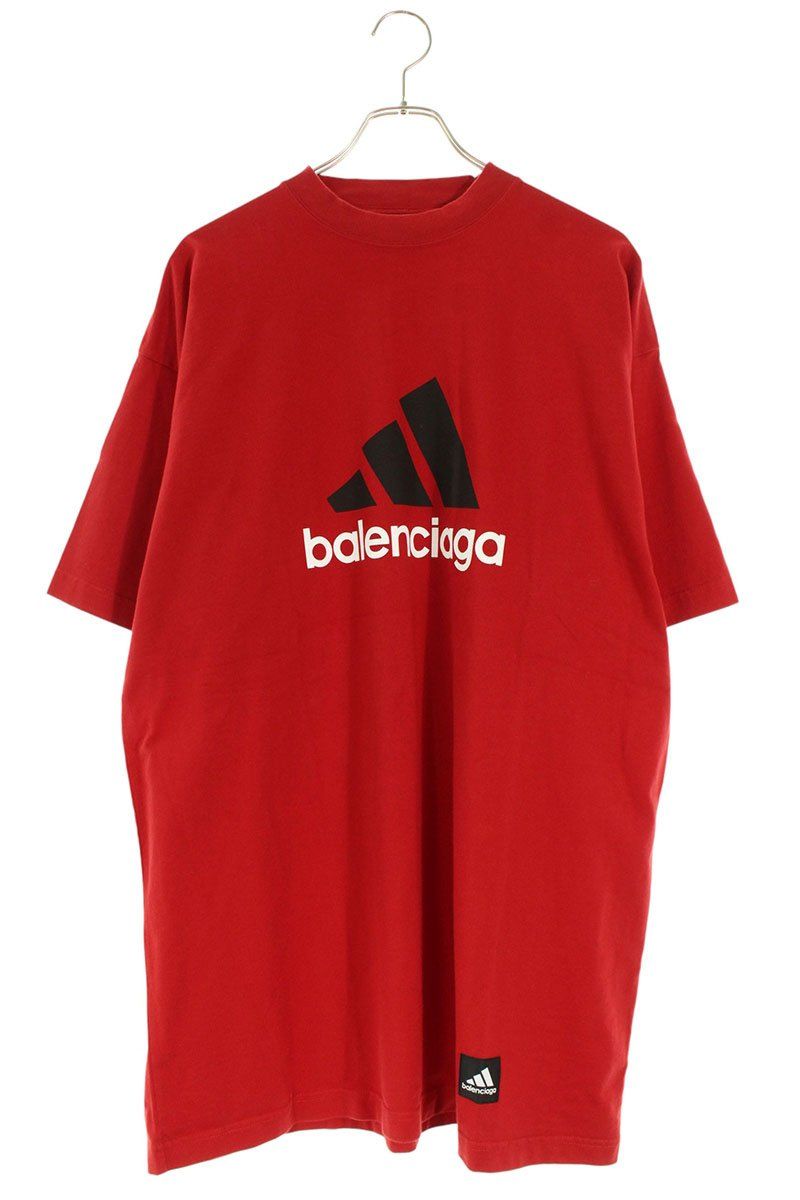 Balenciaga Adidas Logo Print Oversize T-Shirt — view 3