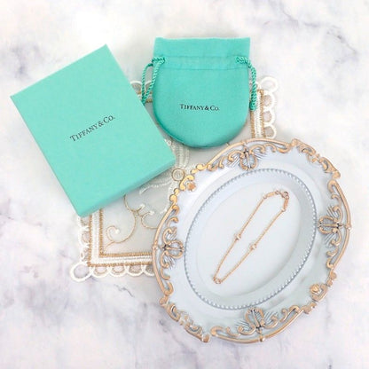 Tiffany & Co by the Yard Bracelet 18k Pink Gold Diamond