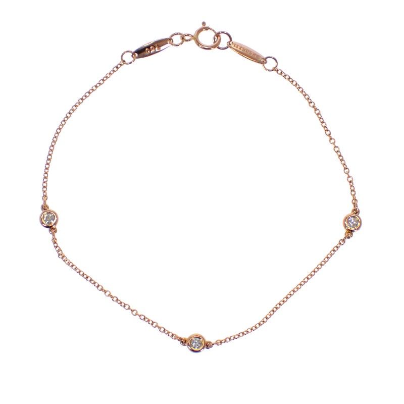 Tiffany & Co by the Yard Bracelet 18k Pink Gold Diamond — view 2