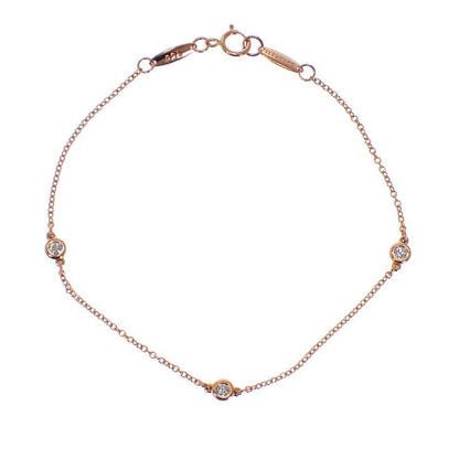 Tiffany & Co by the Yard Bracelet 18k Pink Gold Diamond — view 2